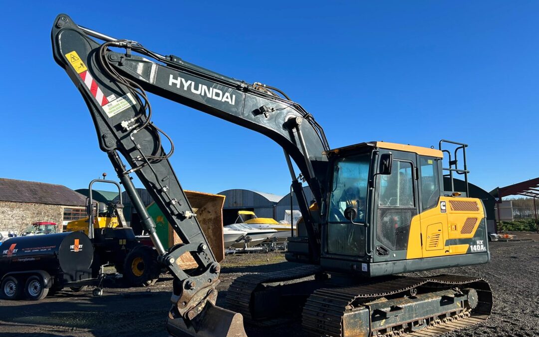 2022 HYUNDAI HX140 AL , One owner from New , ONLY 1200 Hrs , One bucket, 360 Cameras, Hammer Piping, Massive Savings to be had Here – SOLD!!
