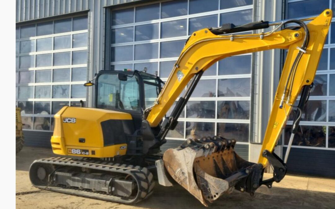 2022 JCB 86C-2 , Ex Demo Only 500 hrs , comes with 4 Buckets , Hydraulic Quick Hitch, Hammer lines , Rotator lines ,Air conditioning, Rubber Tracks – SOLD!!