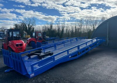New 2024 Container loading Ramps all have electric and manual lift and Raise .
